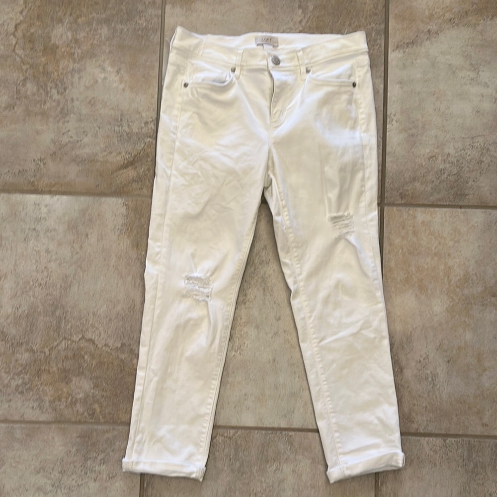 LOFT White Skinny Crop Jeans Size 4